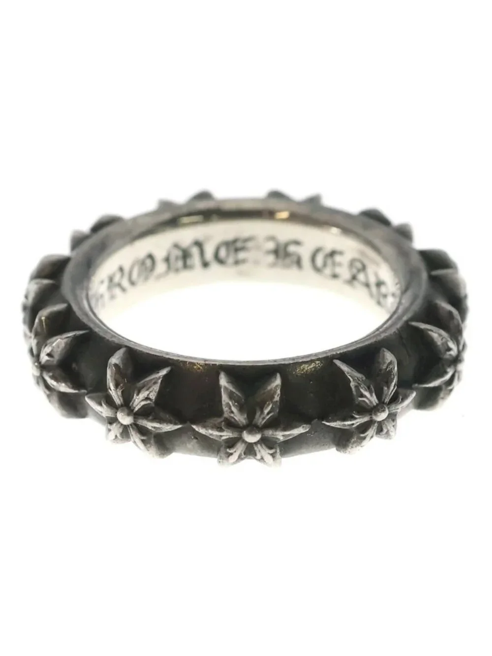Chrome Hearts Star Band Silver Ring